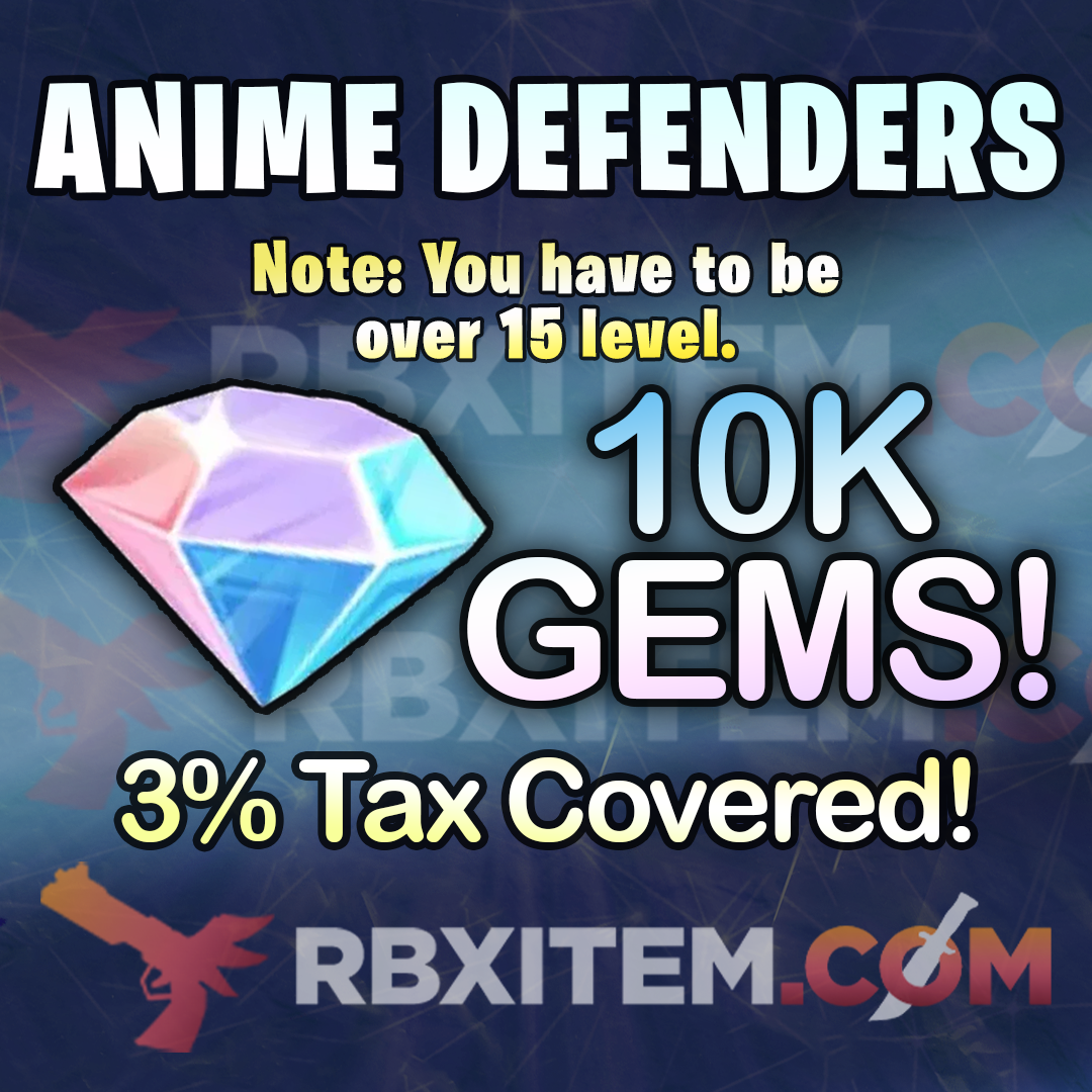 Buy Cheap Anime Defenders Gems! / Fast Delivery 24/7 Online – RbxItem