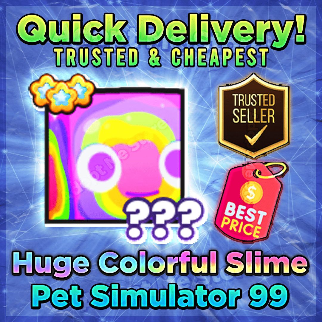 Huge Colorful Slime - Buy in Roblox Pet Simulator 99 - PS99 – RbxItem